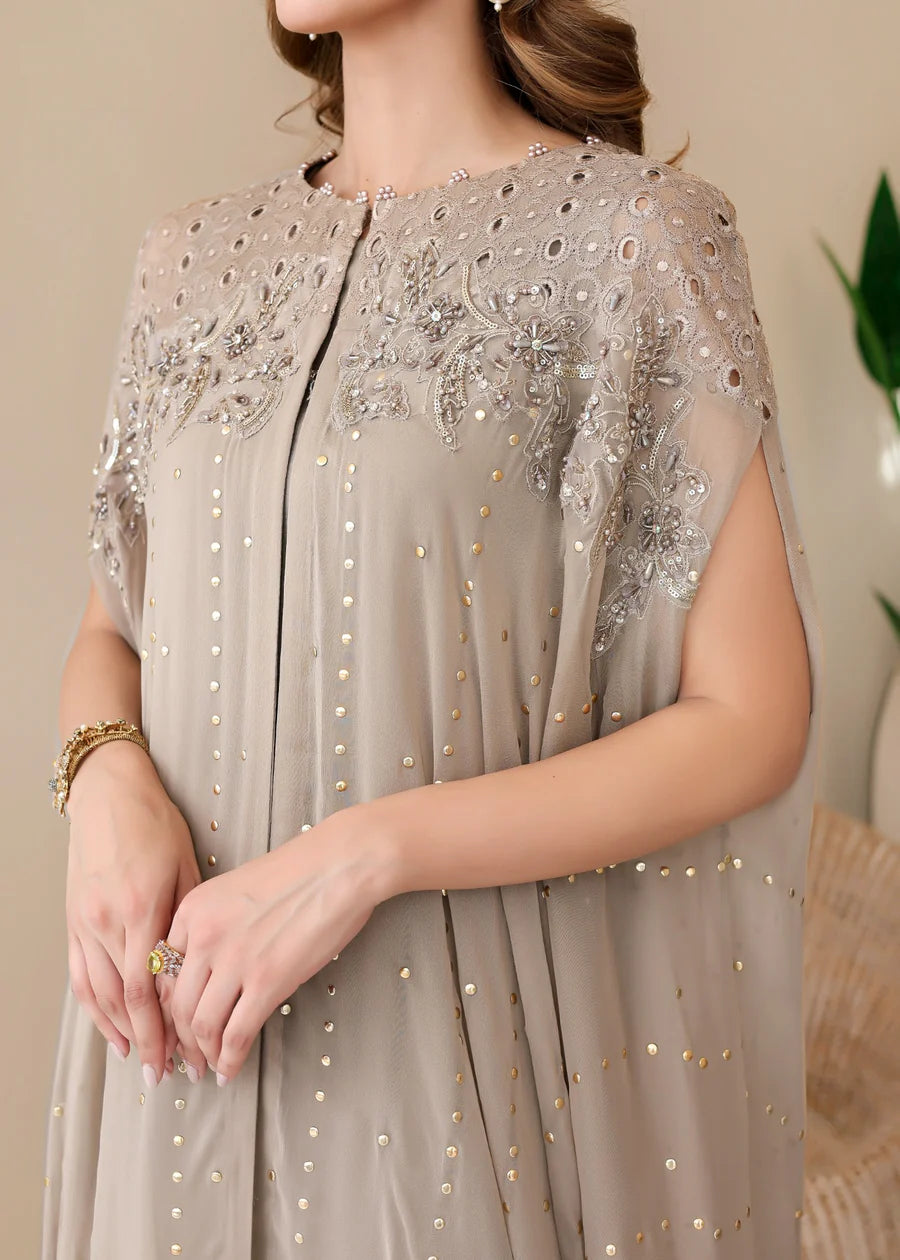 Shanzay Luxury Chiffon Cape Pret