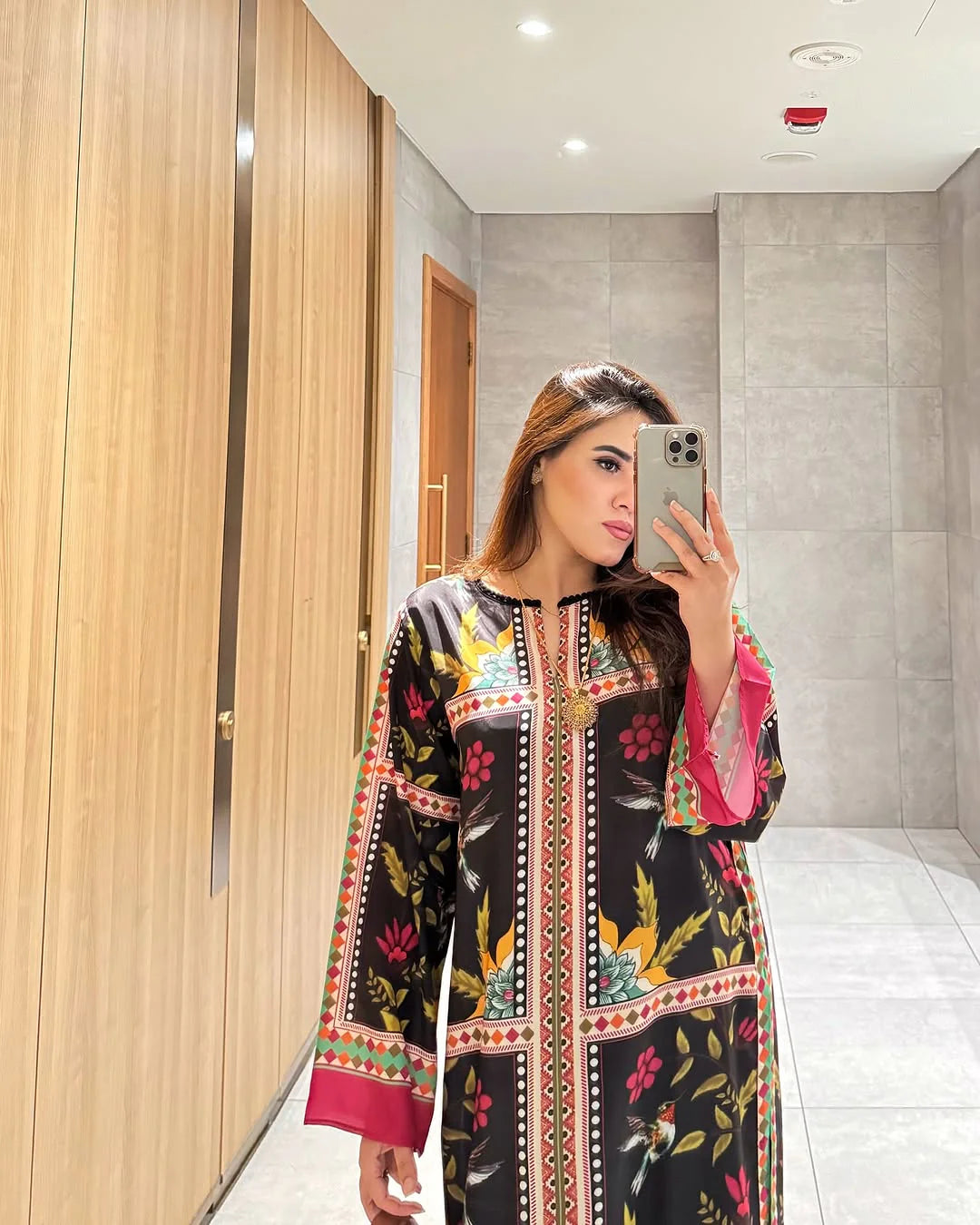 Rupa 2 piece ready to wear Black Digital printed outfit - womenwear - shirt length 43”- 47”