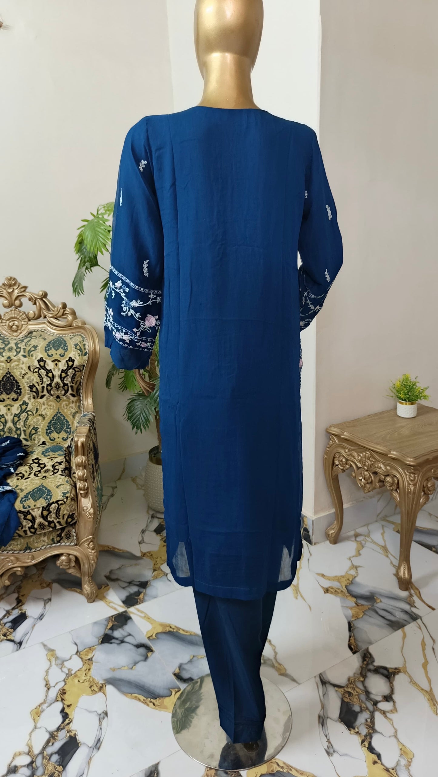 Cathryn Chiffon 3 piece ready to wear traditional suit - women wear