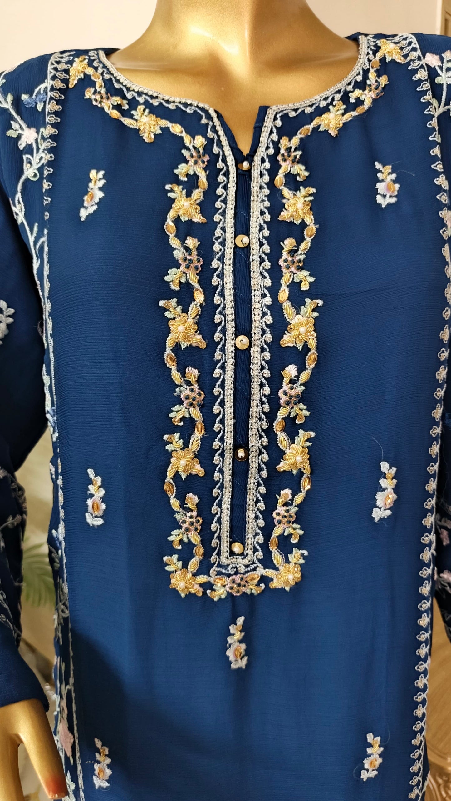 Cathryn Chiffon 3 piece ready to wear traditional suit - women wear