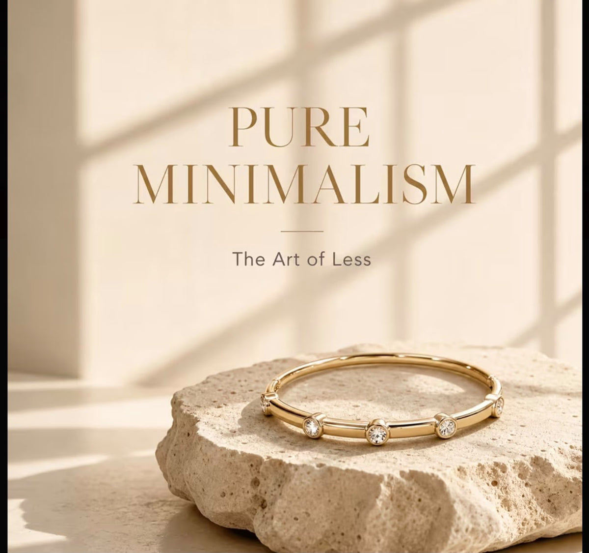 Luna Crystal Brass Bracelet