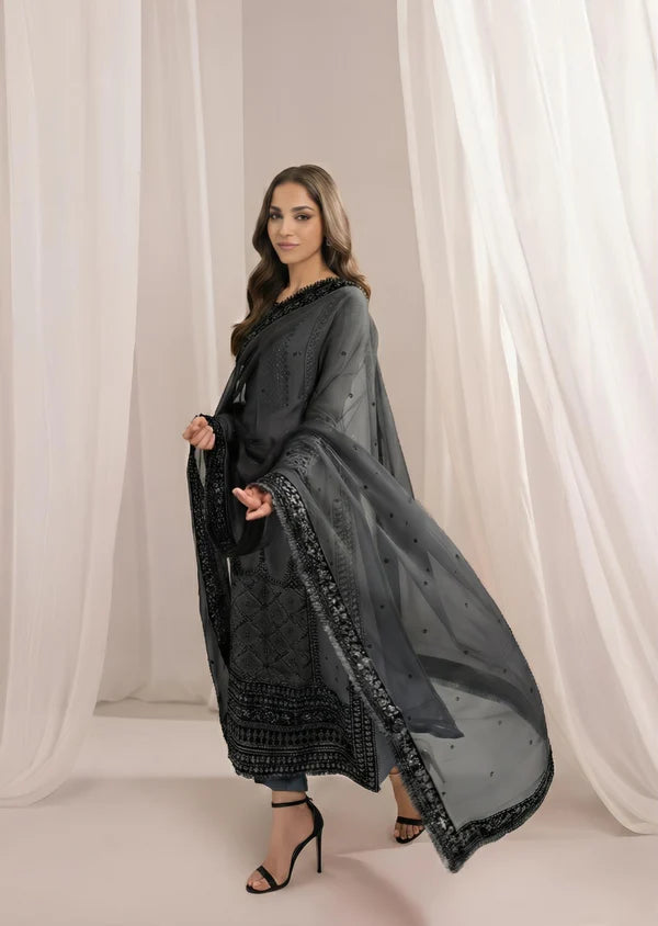 TAHIRA Luxury classy style Chiffon 3 piece ready to wear traditional embroidered asian suit stylish womenswear outfit