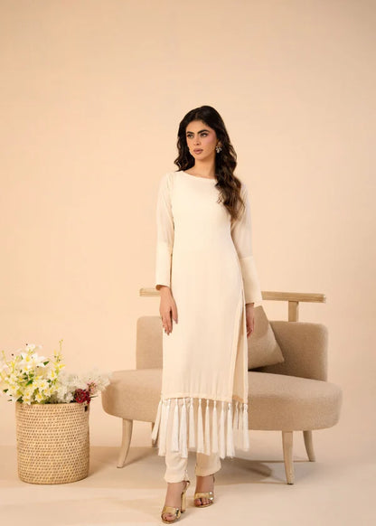 CHAANDNI Luxury Georgette 2 piece ready to wear traditional stylish womenswear outfit with Tassels