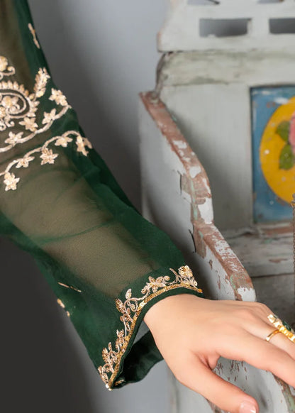 SABEEN luxury chiffon Embroidered womenswear 3 piece ready to wear suit (Watch video)