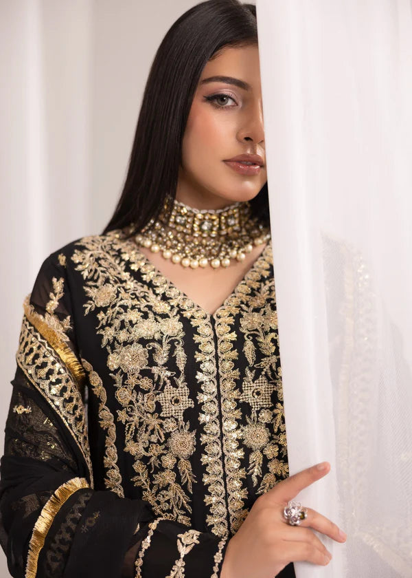 NABILA Luxury classy style Chiffon 3 piece ready to wear traditional embroidered asian suit stylish womenswear outfit