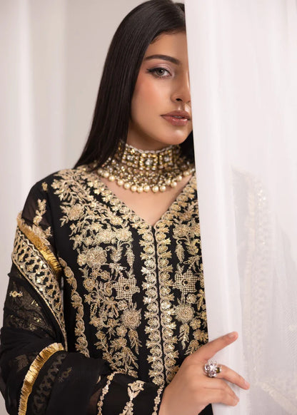 NABILA Luxury classy style Chiffon 3 piece ready to wear traditional embroidered asian suit stylish womenswear outfit