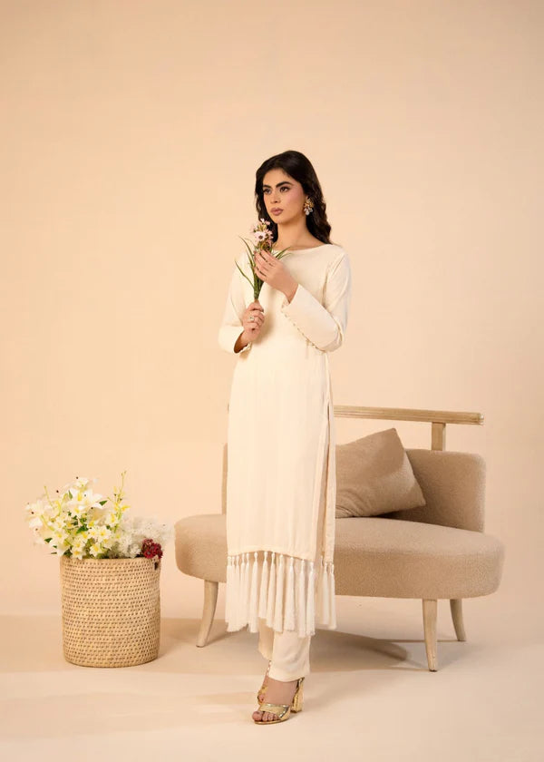 CHAANDNI Luxury Georgette 2 piece ready to wear traditional stylish womenswear outfit with Tassels