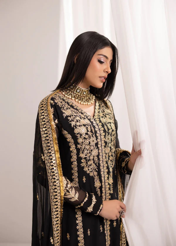 NABILA Luxury classy style Chiffon 3 piece ready to wear traditional embroidered asian suit stylish womenswear outfit