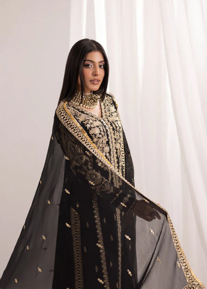 NABILA Luxury classy style Chiffon 3 piece ready to wear traditional embroidered asian suit stylish womenswear outfit