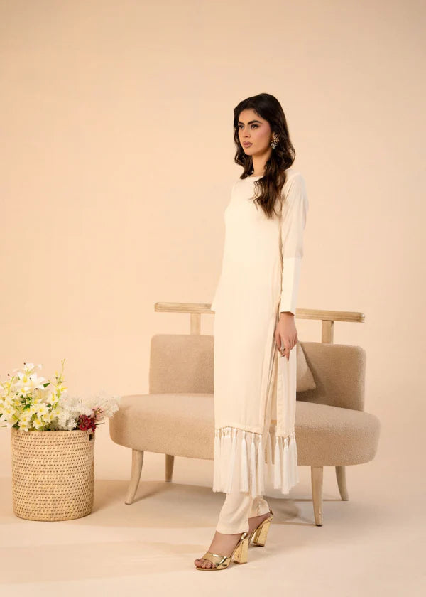 CHAANDNI Luxury Georgette 2 piece ready to wear traditional stylish womenswear outfit with Tassels