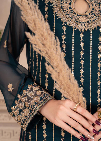 LIVA Luxury classy style Chiffon 3 piece ready to wear traditional embroidered asian suit stylish womenswear outfit