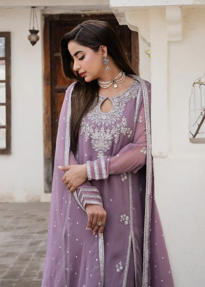 JASMIN Luxury classy Slit style Chiffon 3 piece ready to wear traditional embroidered asian suit stylish womenswear outfit