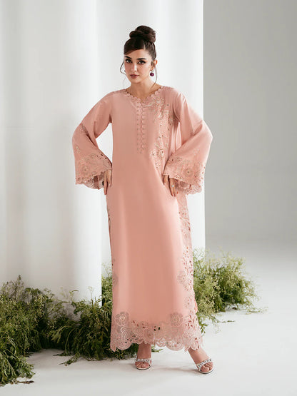 AZURE Luxury classy stylish Silk Kaftan outfit ready to wear modern embroidered asian stylish womenswear outfit