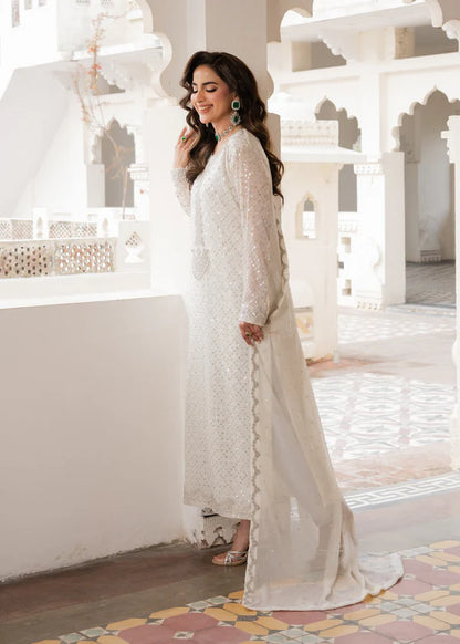 SMILEY Luxury classy style Chiffon 3 piece ready to wear traditional embroidered asian suit stylish womenswear outfit Shirt length 46”-48” (Watch video)