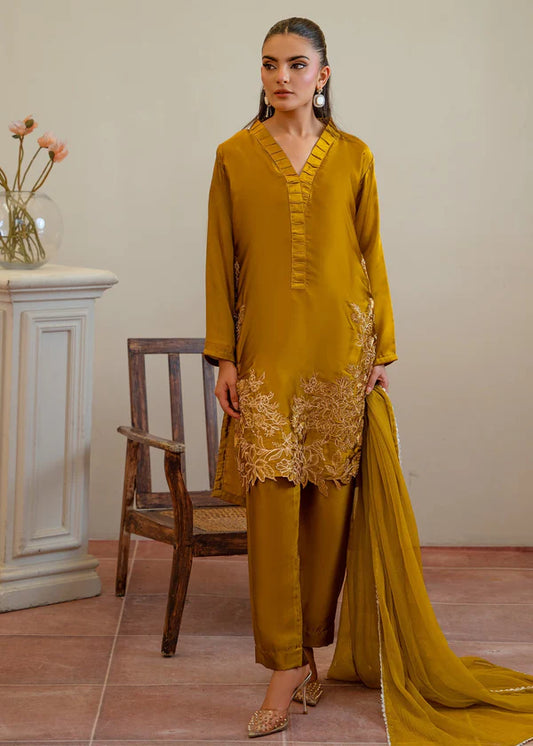 LULU Luxury Silk 3 piece ready to wear traditional embroidered asian stylish womenswear outfit