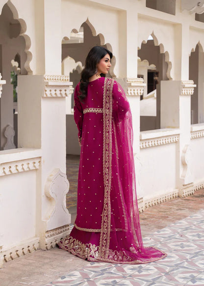 SAROSH Luxury classy style Chiffon 3 piece ready to wear traditional embroidered asian suit stylish womenswear outfit