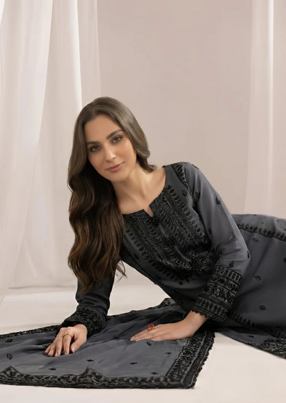 TAHIRA Luxury classy style Chiffon 3 piece ready to wear traditional embroidered asian suit stylish womenswear outfit
