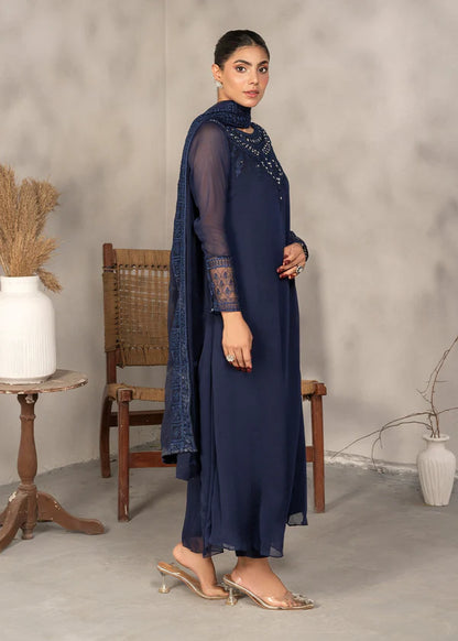 LAYNA Luxury classy style Chiffon 3 piece ready to wear traditional embroidered asian suit stylish womenswear outfit