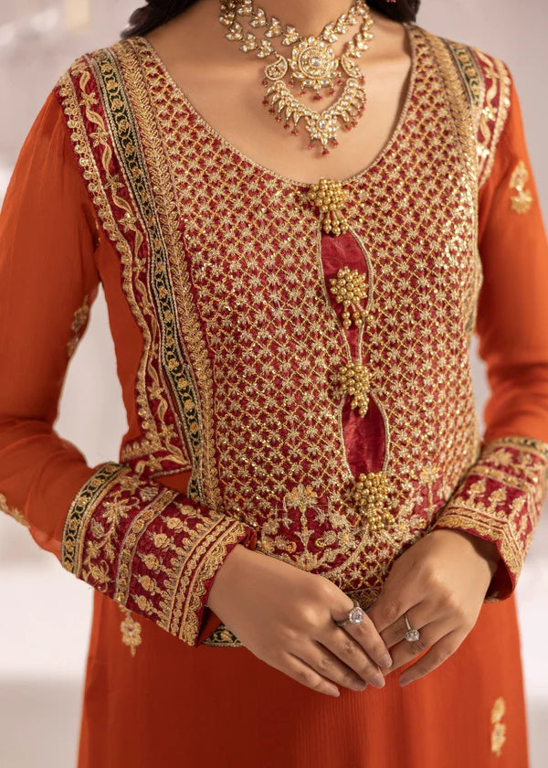 SAHILA Luxury classy style Chiffon 3 piece ready to wear traditional embroidered asian suit stylish womenswear outfit