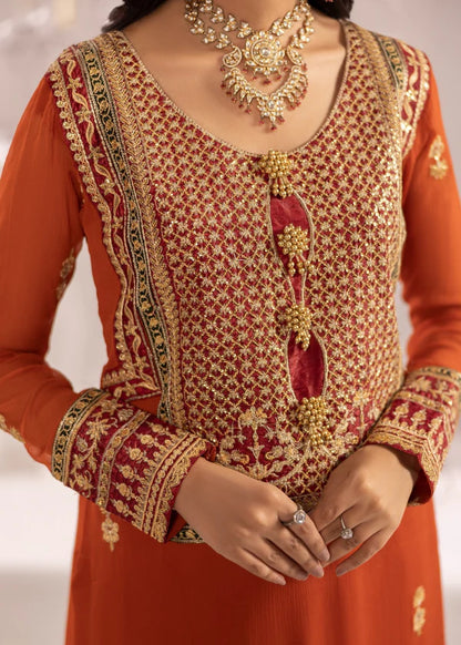 SAHILA Luxury classy style Chiffon 3 piece ready to wear traditional embroidered asian suit stylish womenswear outfit