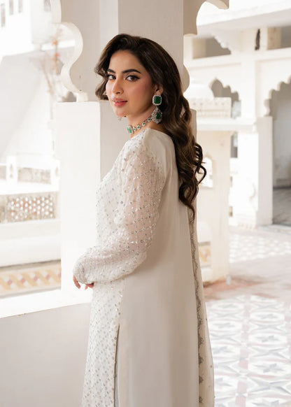 SMILEY Luxury classy style Chiffon 3 piece ready to wear traditional embroidered asian suit stylish womenswear outfit Shirt length 46”-48” (Watch video)