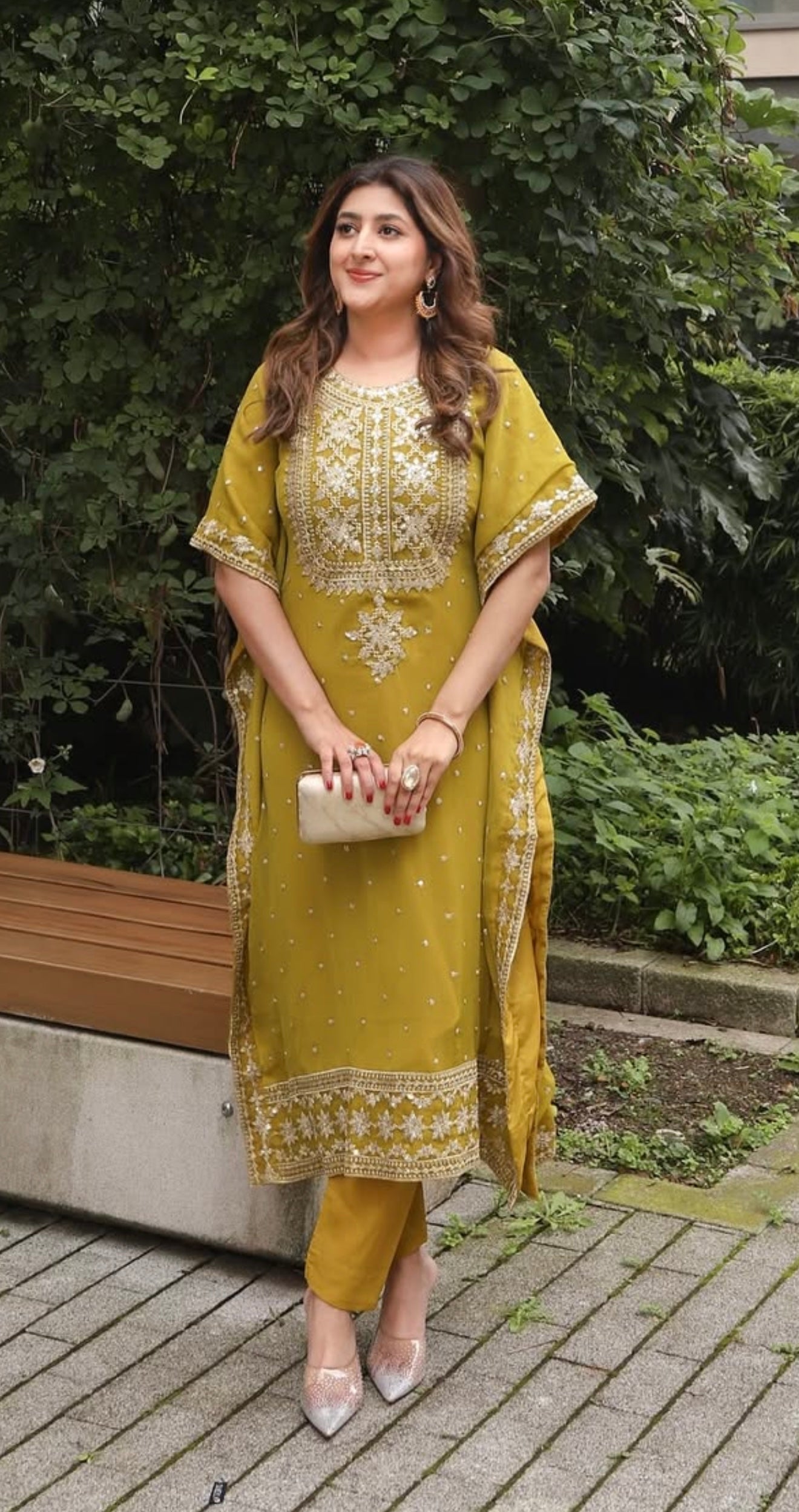 Shanaya 2 piece ready to wear chiffon Kaftan - womenwear outfit