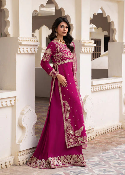 SAROSH Luxury classy style Chiffon 3 piece ready to wear traditional embroidered asian suit stylish womenswear outfit
