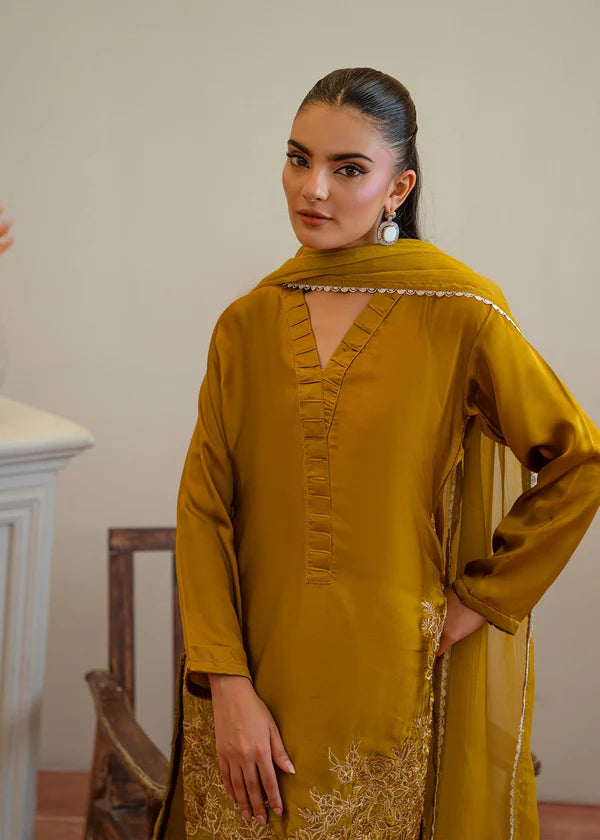 LULU Luxury Silk 3 piece ready to wear traditional embroidered asian stylish womenswear outfit
