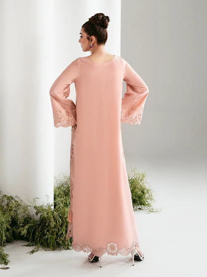 AZURE Luxury classy stylish Silk Kaftan outfit ready to wear modern embroidered asian stylish womenswear outfit