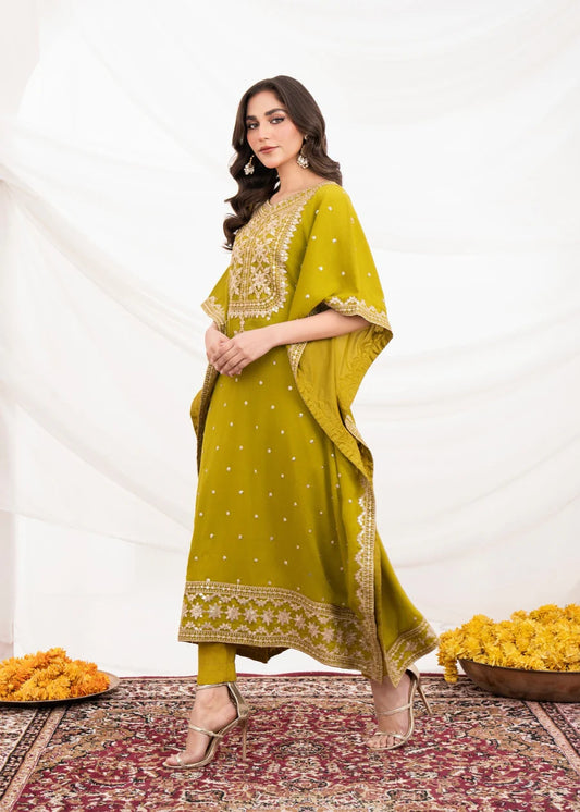 Shanaya 2 piece ready to wear chiffon Kaftan - womenwear outfit
