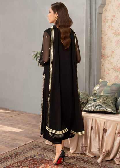 IZEL - 3 piece ready to wear traditional embroidered Chiffon suit