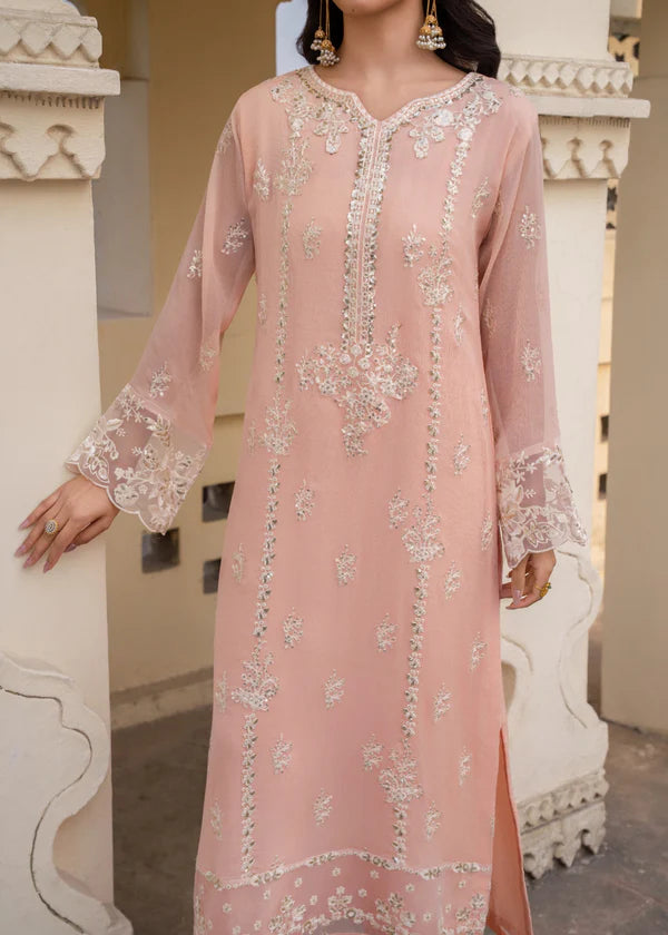 ALEENA Luxury classy style Chiffon 3 piece ready to wear traditional embroidered asian suit stylish womenswear outfit (Watch video)
