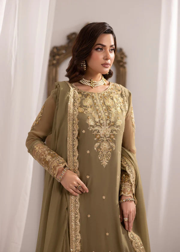 Laiba Luxury classy Chiffon 3 piece ready to wear traditional embroidered asian stylish womenswear outfit - Watch video