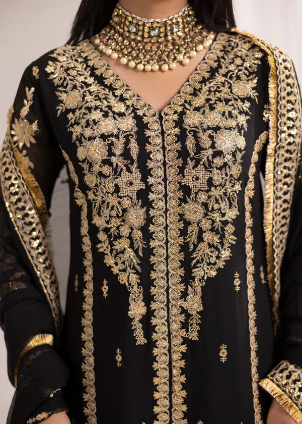 NABILA Luxury classy style Chiffon 3 piece ready to wear traditional embroidered asian suit stylish womenswear outfit