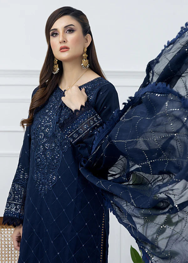 PREET Luxury classy style Chiffon 3 piece ready to wear traditional embroidered asian suit stylish womenswear outfit