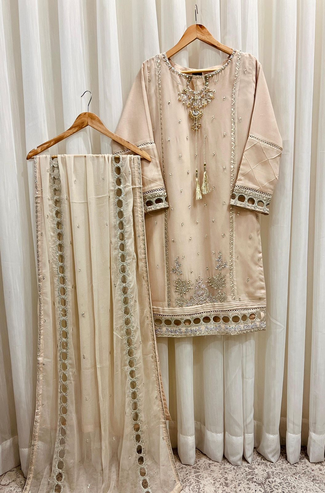 Payal Chiffon 3 piece ready to wear traditional suit