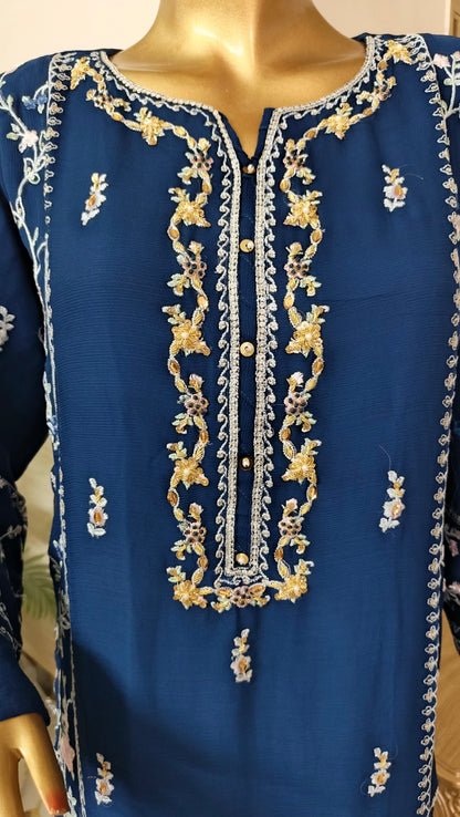 Cathryn Chiffon 3 piece ready to wear traditional suit - women wear