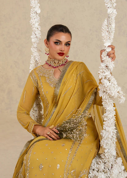 Naimal luxury chiffon Embroidered womenswear 3 piece ready to wear suit (Watch video)