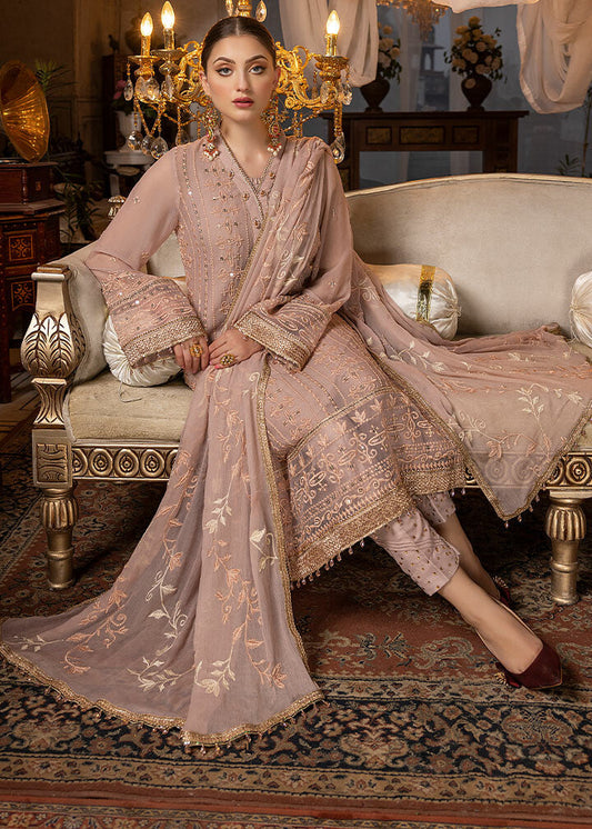 Diana Chiffon 3 piece ready to wear traditional suit