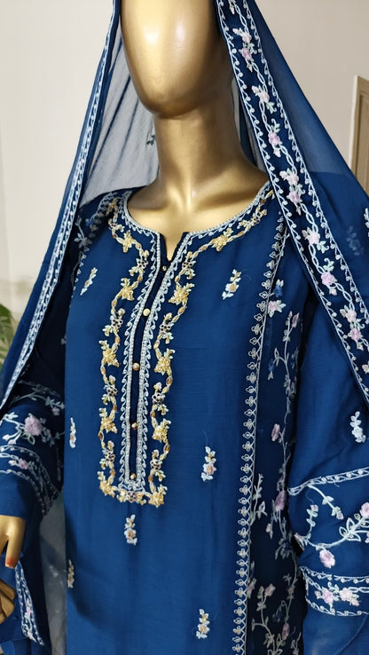 Cathryn Chiffon 3 piece ready to wear traditional suit - women wear