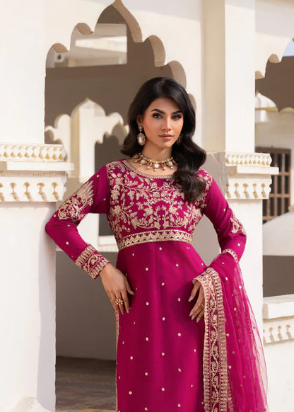 SAROSH Luxury classy style Chiffon 3 piece ready to wear traditional embroidered asian suit stylish womenswear outfit
