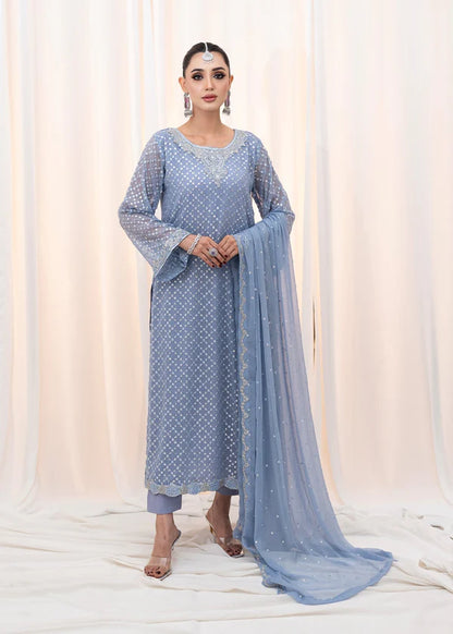 MARIAM Luxury classy style Chiffon 3 piece ready to wear traditional embroidered asian suit stylish womenswear outfit