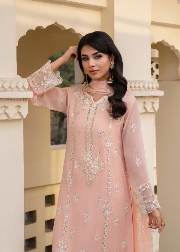 ALEENA Luxury classy style Chiffon 3 piece ready to wear traditional embroidered asian suit stylish womenswear outfit (Watch video)