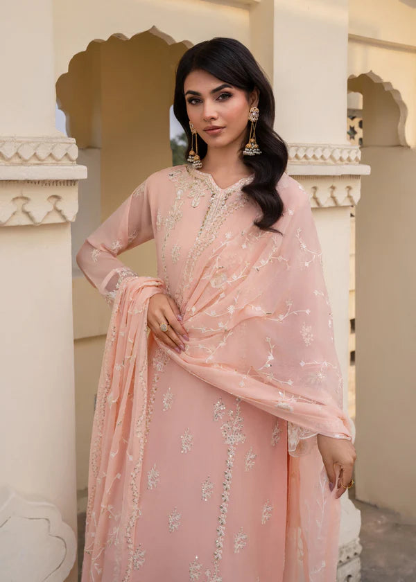ALEENA Luxury classy style Chiffon 3 piece ready to wear traditional embroidered asian suit stylish womenswear outfit (Watch video)