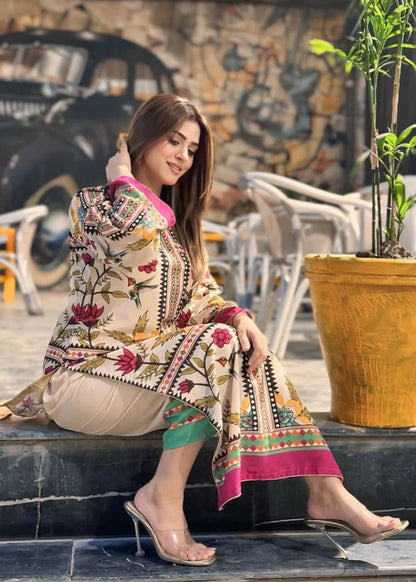 Rupali 2 piece ready to wear Digital printed outfit women wear