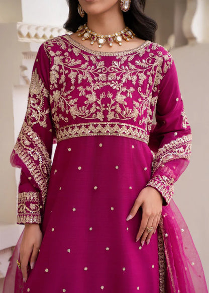 SAROSH Luxury classy style Chiffon 3 piece ready to wear traditional embroidered asian suit stylish womenswear outfit