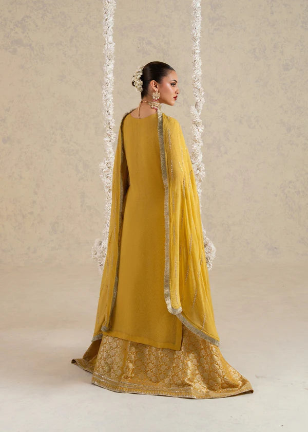 Naimal luxury chiffon Embroidered womenswear 3 piece ready to wear suit (Watch video)