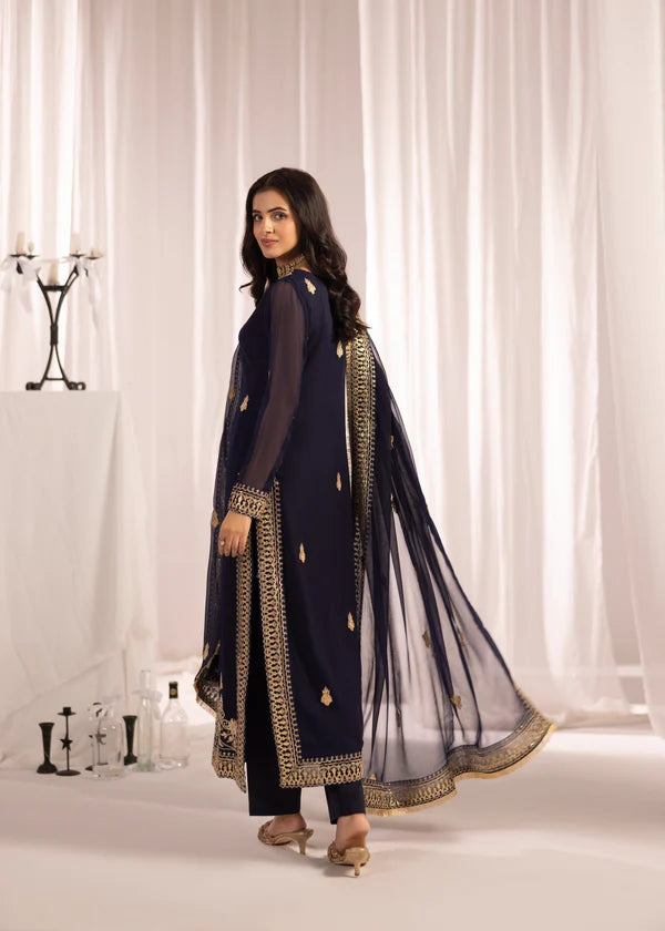 LABEEN Luxury classy Chiffon 3 piece ready to wear traditional embroidered asian stylish womenswear outfit