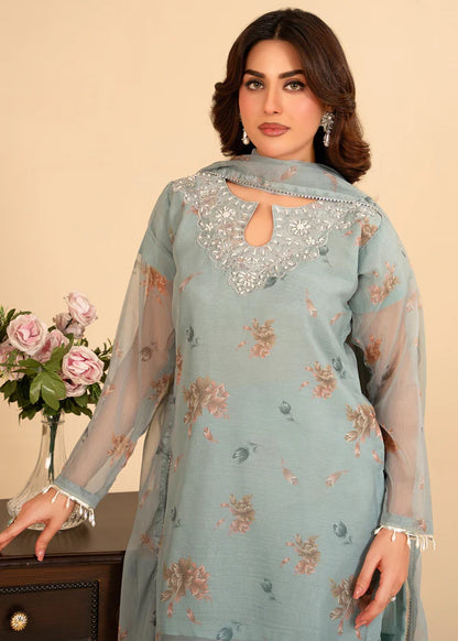 RANI luxury chiffon Embroidered Flared Gharara womenswear 3 piece ready to wear suit