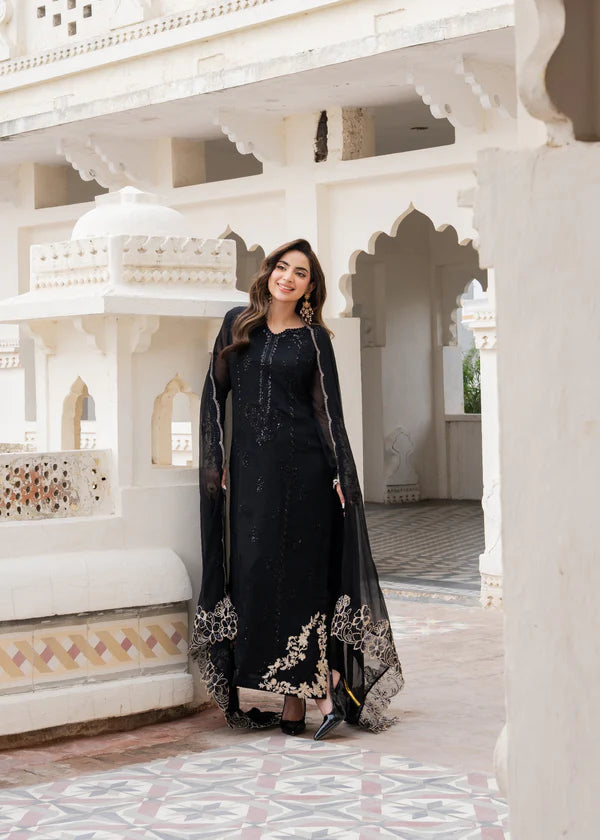 MAHAM Luxury classy style Chiffon 3 piece ready to wear traditional embroidered asian suit stylish womenswear outfit - SHIRT LENGHT 45”-47”  (Watch video)